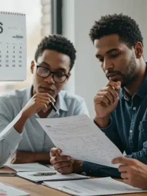 Small business owners reviewing 2026 tax code changes documents
