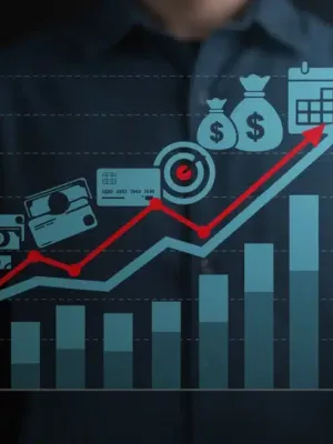 Graph showing rising US household debt with a 2026 reduction target