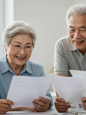 Seniors comparing Medicare Advantage plans for 2026 enrollment