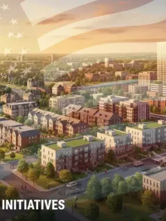Diverse housing symbolizing federal affordable housing initiatives
