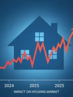 Graph showing 2026 mortgage rate forecast at 7.2% impacting homebuyers