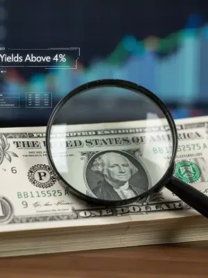 US Treasury bonds stack with 2026 highlighted and 4 percent yield
