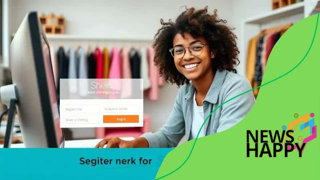 Aanmelden voor het Shein kledingprogramma