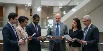 Federal employees reviewing updated benefits information for Q1 2026 on digital devices.