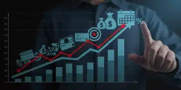 Graph showing rising US household debt with a 2026 reduction target