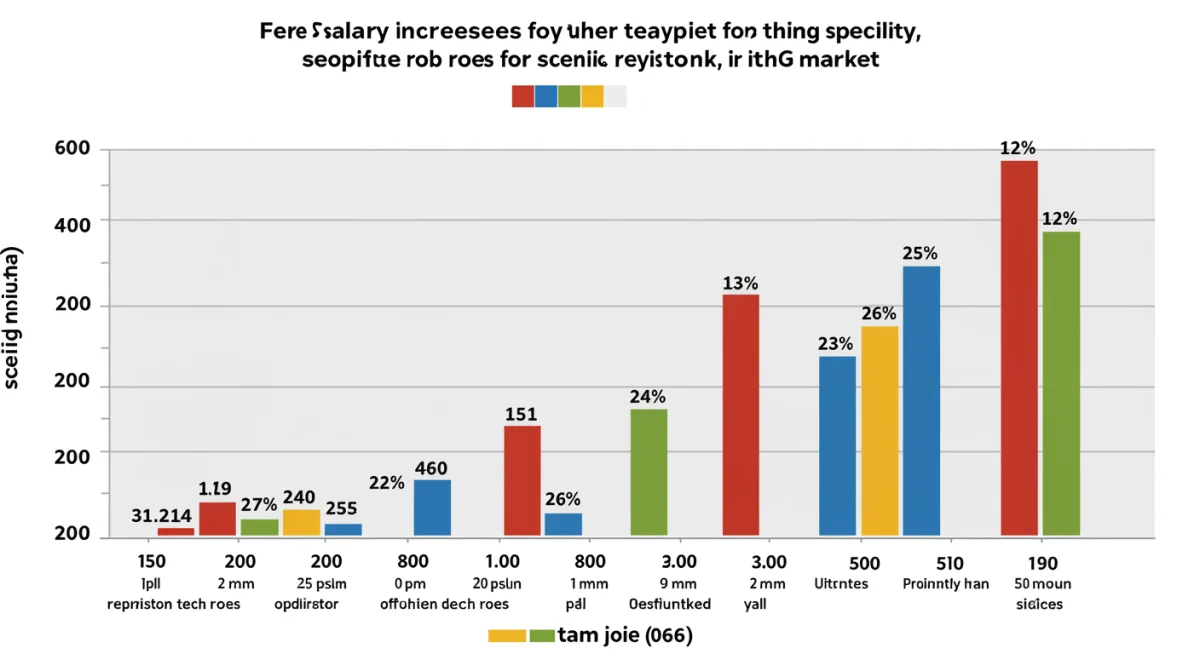 Bar chart illustrating 12% salary premium for high-demand teaching roles