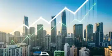 Real Estate Market Outlook 2026: Mortgage Rates & Investment Real Estate Market Outlook 2026: cityscape with growth graph and investment symbols