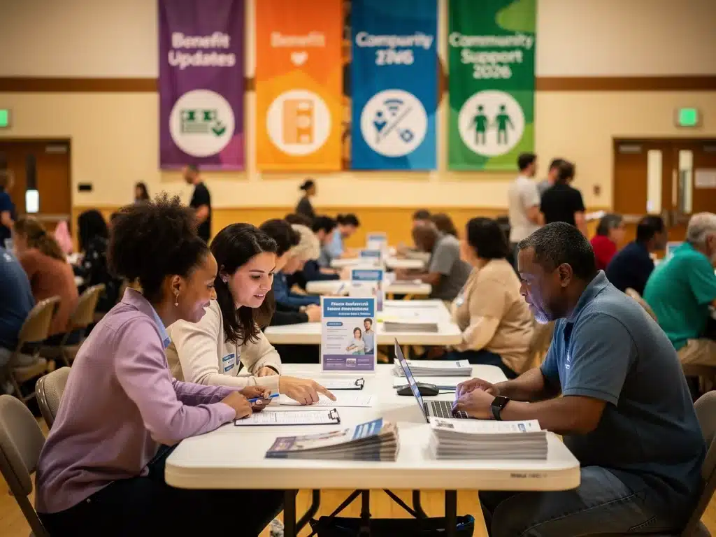 Community event offering guidance on public assistance benefit changes for 2026.