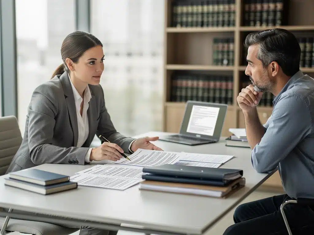 Legal advisor explaining 2026 workers' compensation benefits to client